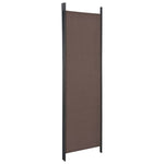 3-Panel Room Divider Brown