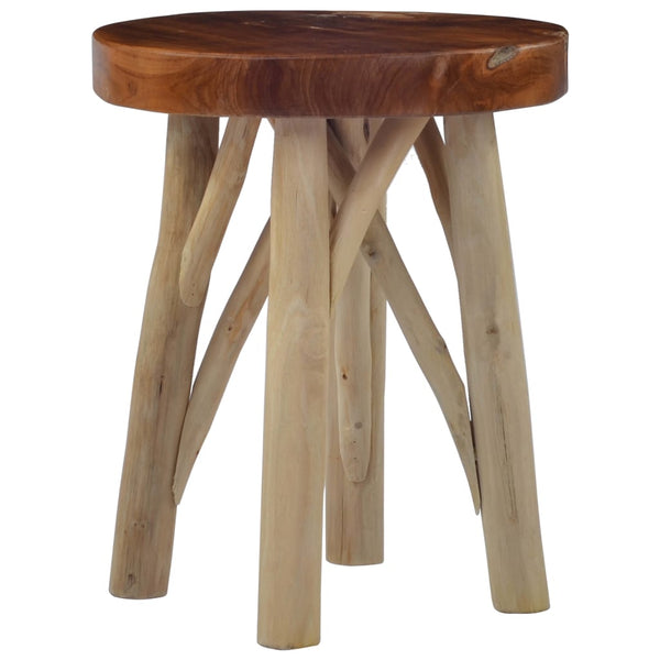  Stool Brown Teak Wood