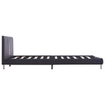 Bed Frame Black faux Leather Double