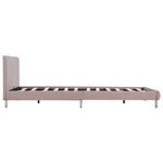 Bed Frame Cappuccino faux Leather Queen