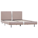 Bed Frame Cappuccino faux Leather King