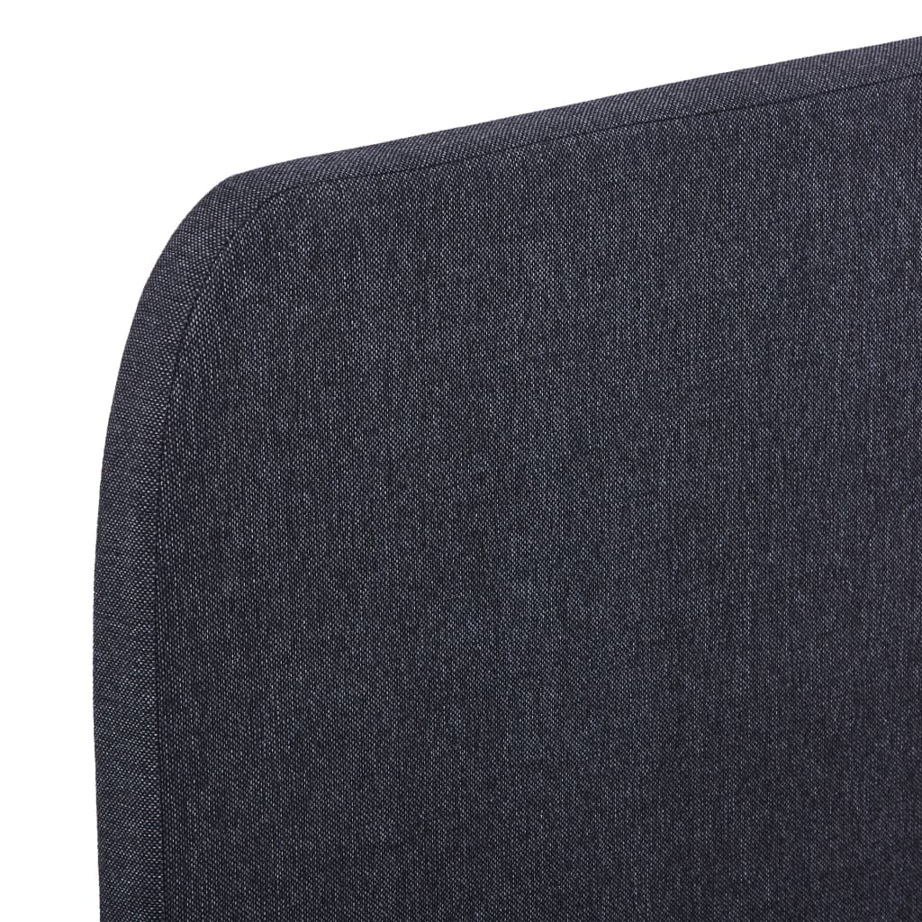 Bed Frame Dark Grey Fabric King