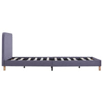 Bed Frame Light Grey Fabric King