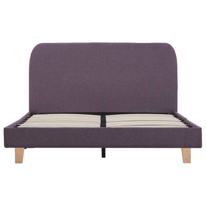 Bed Frame Taupe Fabric Double