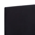Bed Frame Black Fabric Double