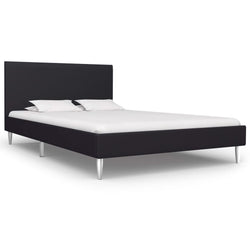 Bed Frame Black Fabric Queen