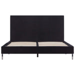 Bed Frame Black Fabric Queen