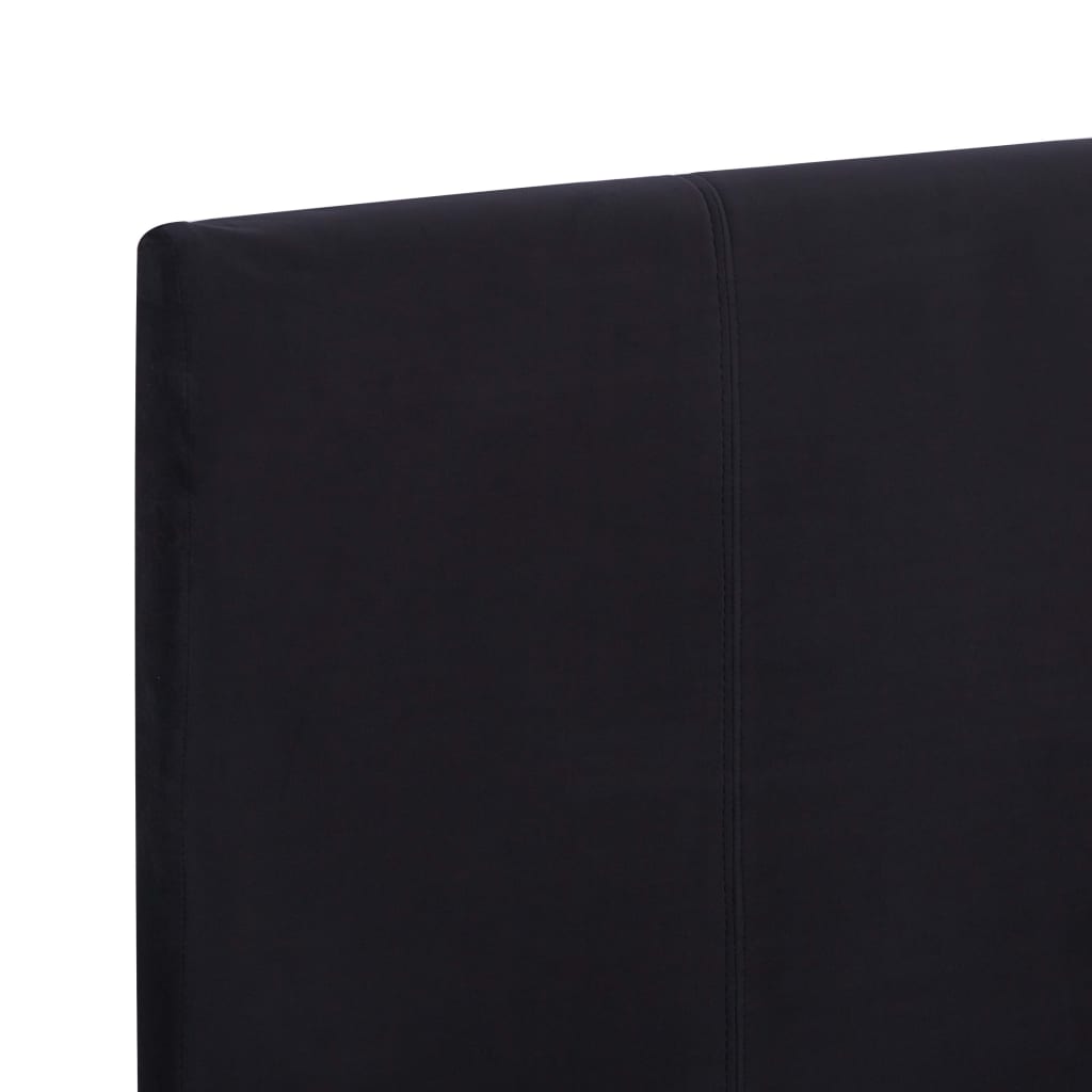 Bed Frame Black Fabric Queen