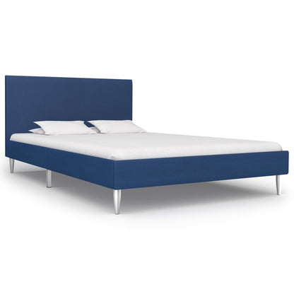 Bed Frame Blue Fabric King