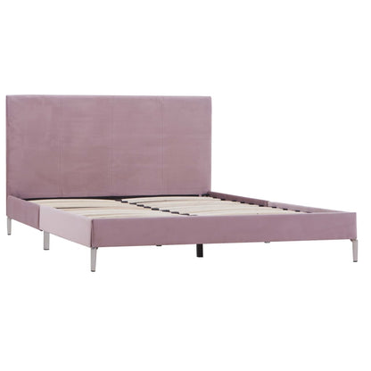 Bed Frame Pink Fabric King