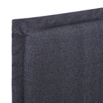 Bed Frame Dark Grey Fabric King Single