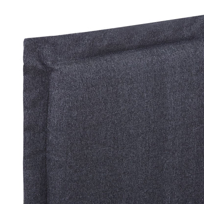 Bed Frame Dark Grey Fabric Double