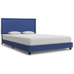 Bed Frame Blue Fabric King