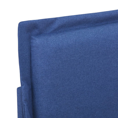 Bed Frame Blue Fabric King