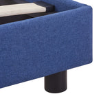 Bed Frame Blue Fabric King