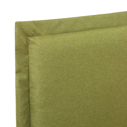 Bed Frame Green Fabric Double