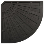 Umbrella Weight Plates 4 pcs Black Fan-shaped 56 kg