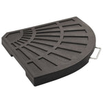 Umbrella Weight Plates 4 pcs Black Fan-shaped 80 kg