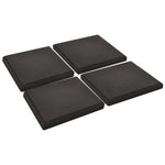 Umbrella Weight Plates 4 pcs Black Concrete Square 48 kg