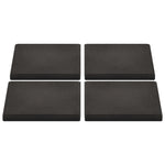 Umbrella Weight Plates 4 pcs Black Concrete Square 48 kg