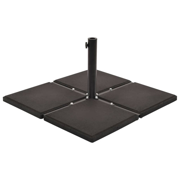  Umbrella Weight Plates 4 pcs Black Concrete Square 48 kg