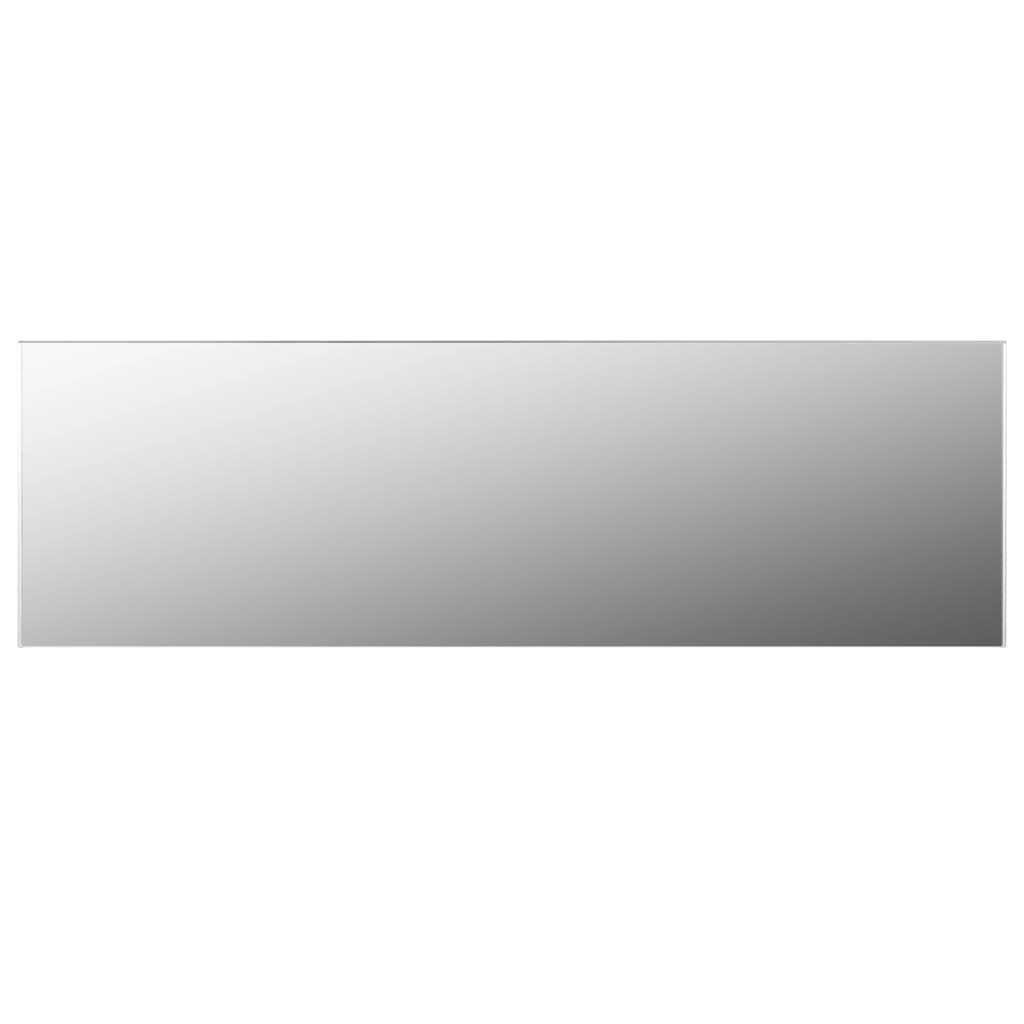 Frameless Mirror 140x40 cm Glass