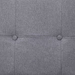 Sofa Bed with Armrest Light Grey Polyester