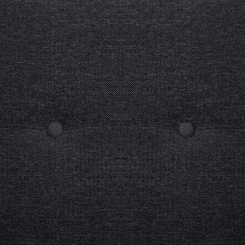 Sofa Bed with Armrest Dark Grey Polyester