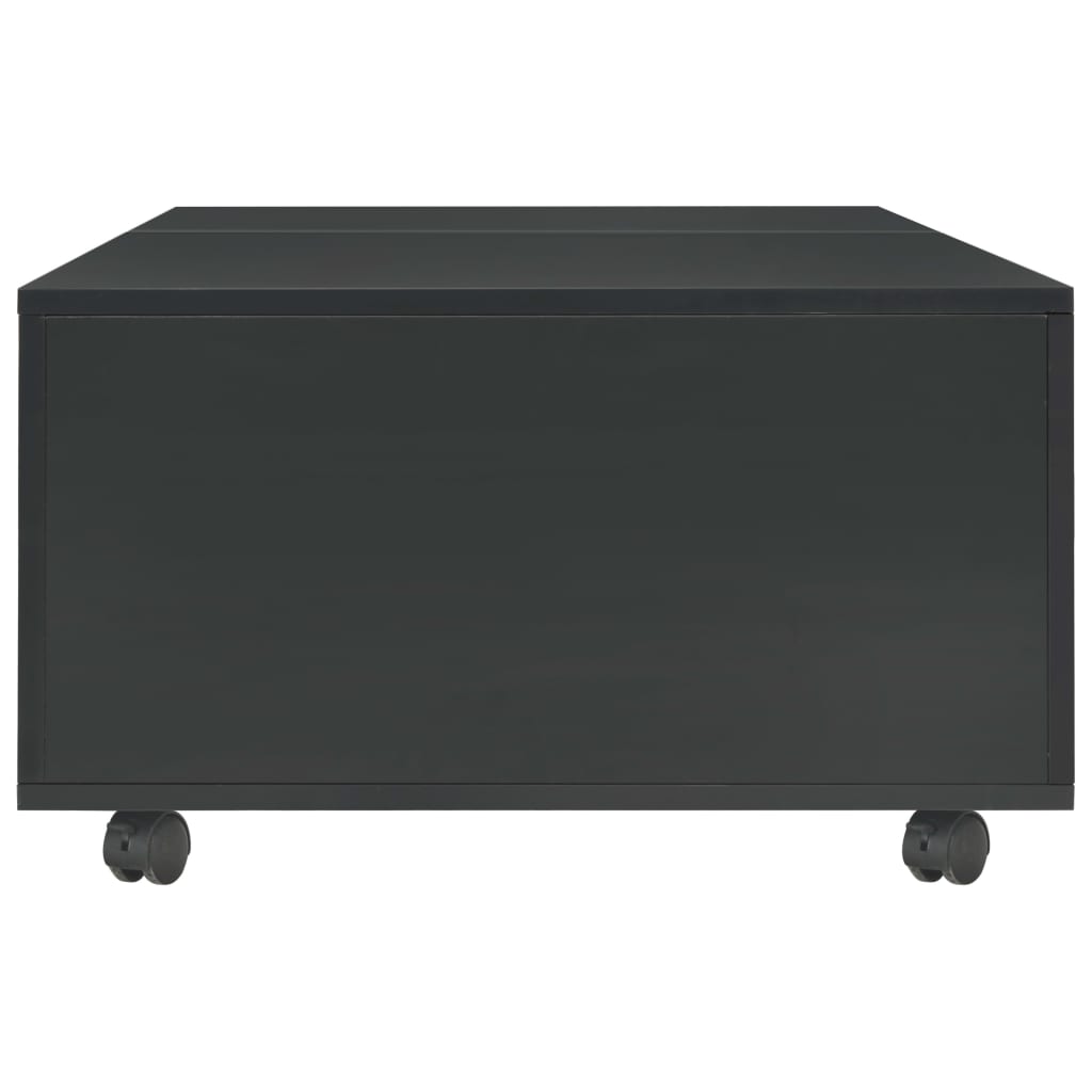 Coffee Table High Gloss Black 120x60x35 cm