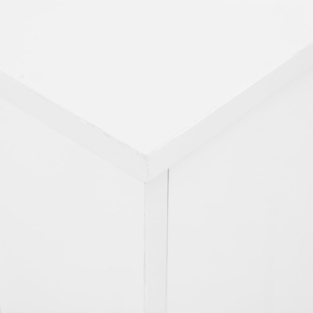 Extendable Dining Table High Gloss White 175x90x75 cm