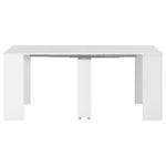 Etendable Dining Table High Gloss White