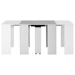 Etendable Dining Table High Gloss White