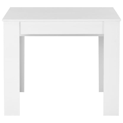 Extendable Dining Table High Gloss White 175x90x75 cm