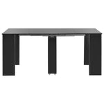 Etendable Dining Table High Gloss -Black