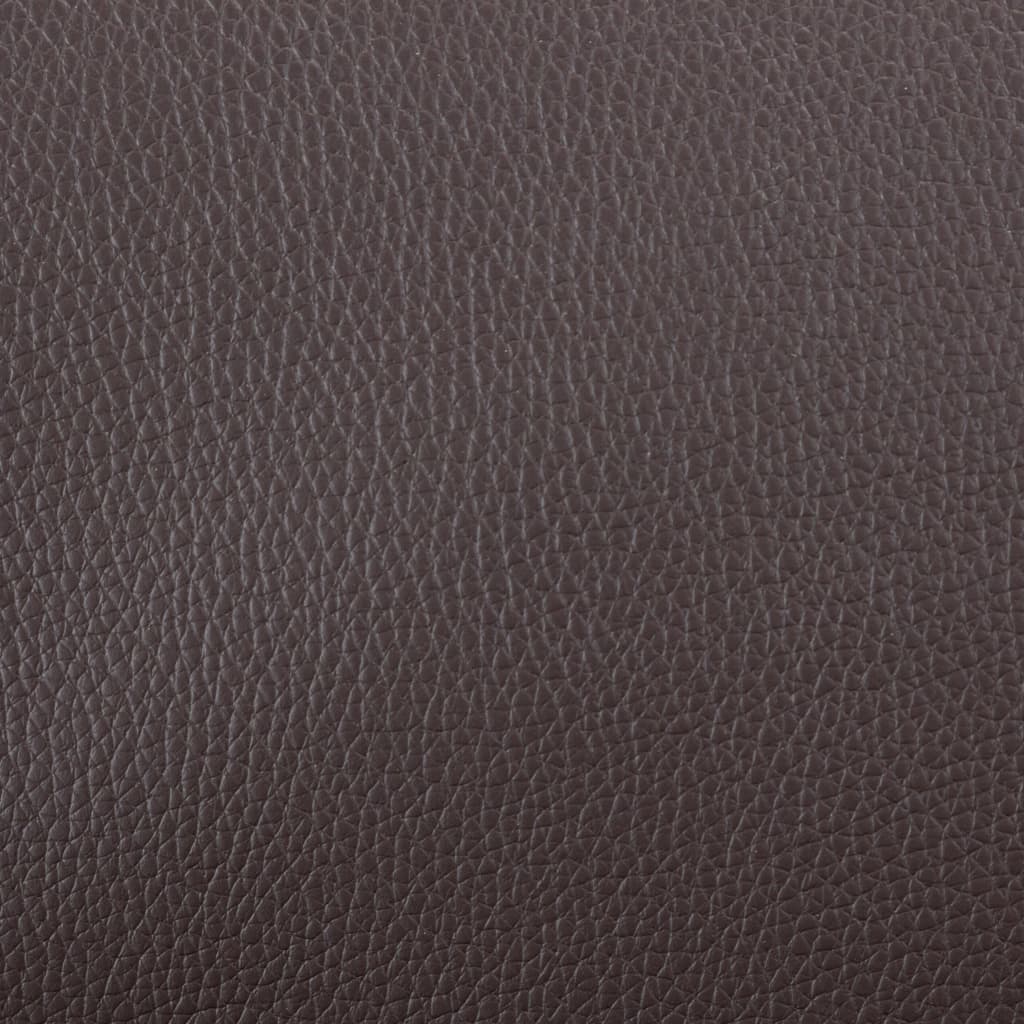 TV Armchair Brown Faux Leather