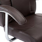 TV Armchair Brown faux Leather