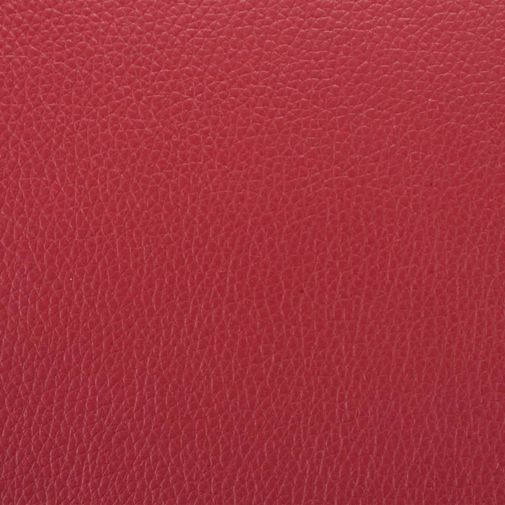 TV Armchair Wine Red Faux Leather