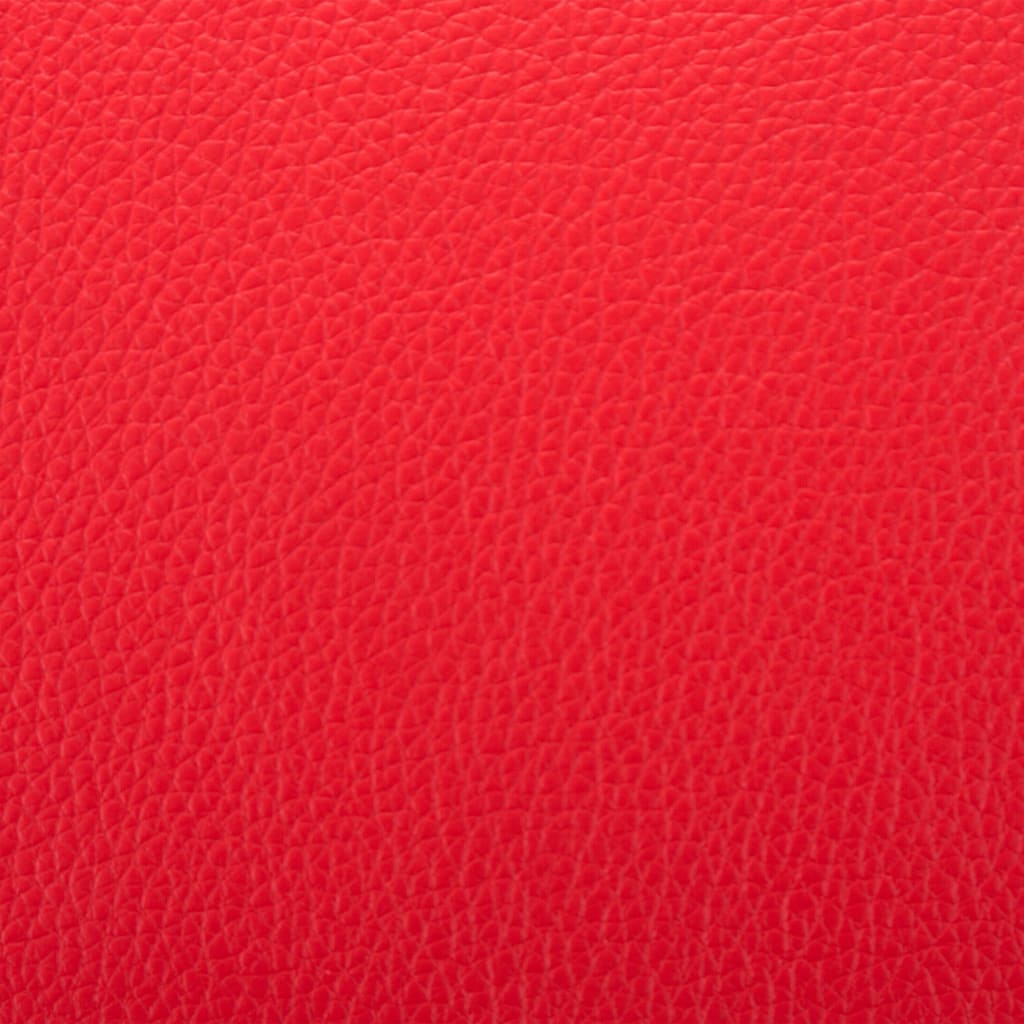 TV Armchair Red Faux Leather