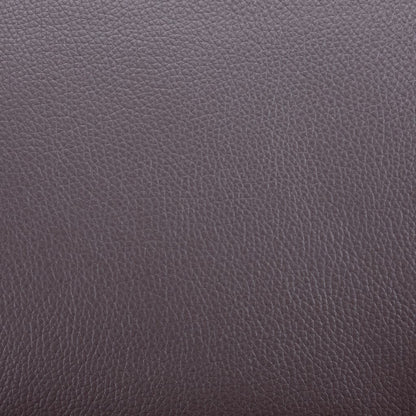Armchair with Footrest Brown Faux Leather