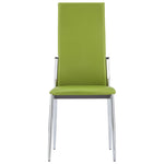Dining Chairs 4 pcs Green faux Leather