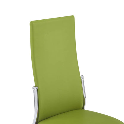 Dining Chairs 4 pcs Green Faux Leather