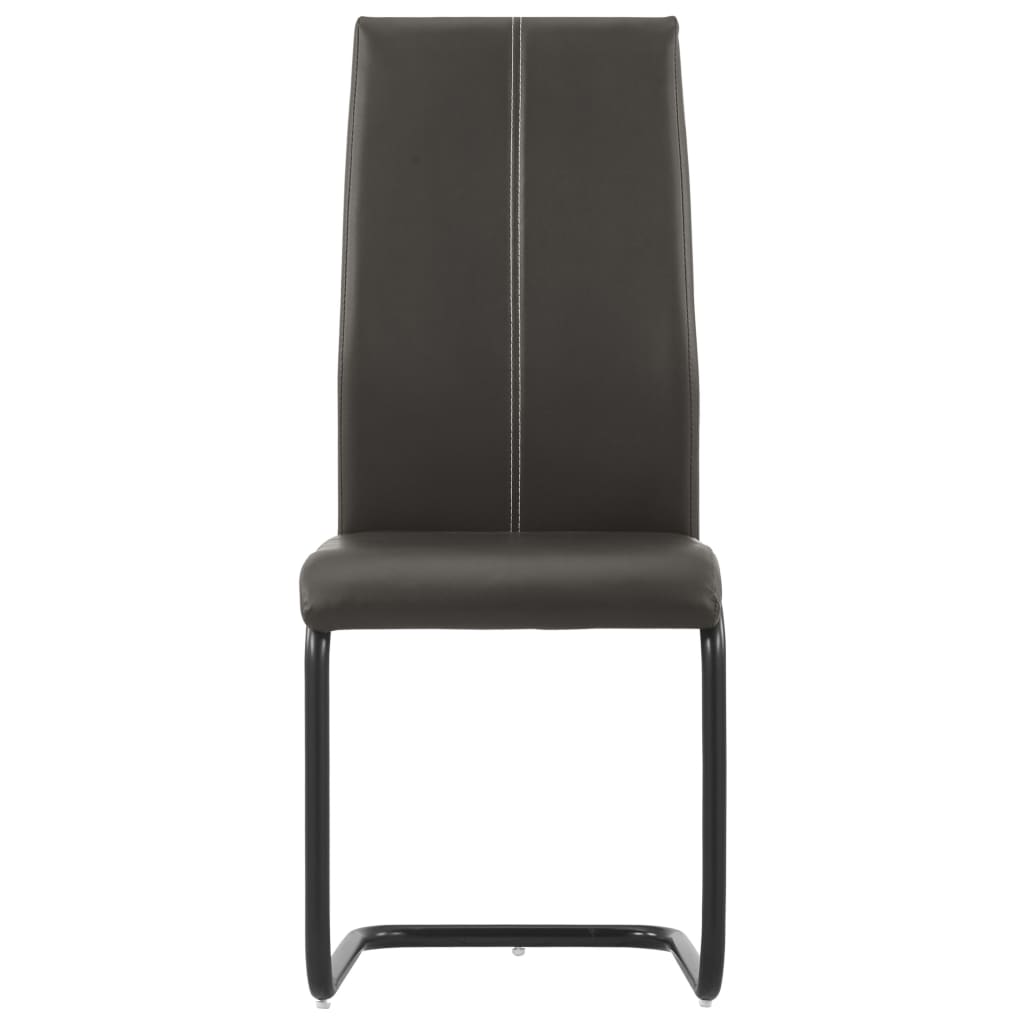 Dining Chairs 4 pcs Brown Faux Leather