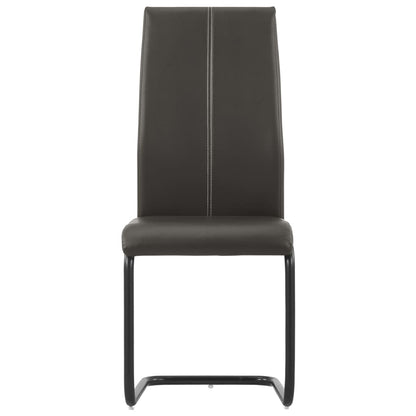 Dining Chairs 4 pcs Brown Faux Leather