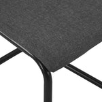 Dining Chairs 2 pcs Dark Grey Fabric