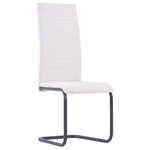 Dining Chairs 2 pcs Cream Fabric