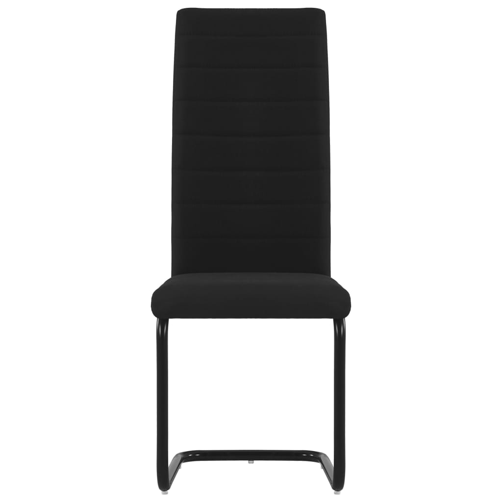 Dining Chairs 2 pcs Black Fabric