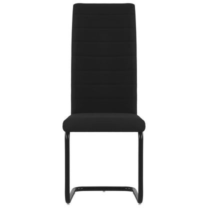 Dining Chairs 2 pcs Black Fabric