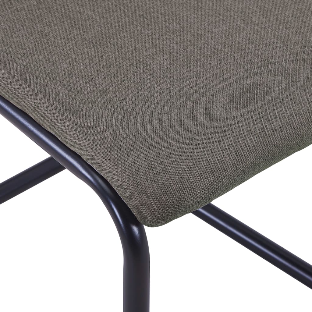 Dining Chairs 4 pcs Taupe Fabric
