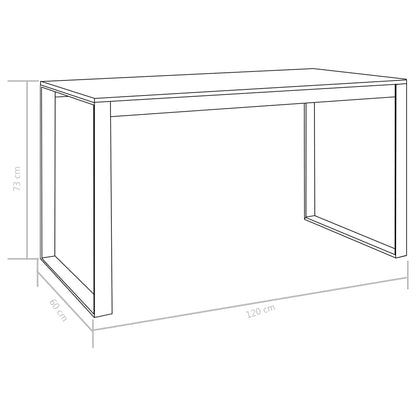 Computer Desk White 120x60x73 cm
