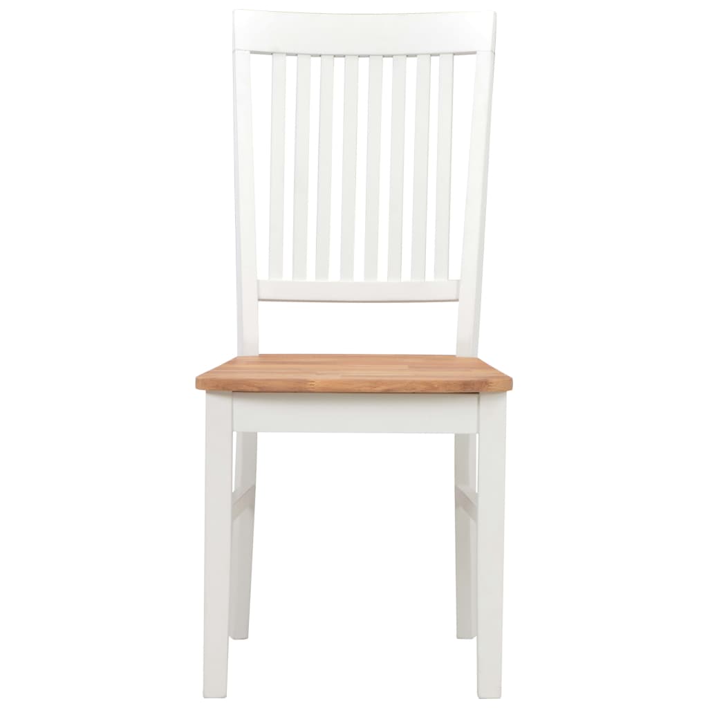 5 Piece Dining Set Solid Oak Wood